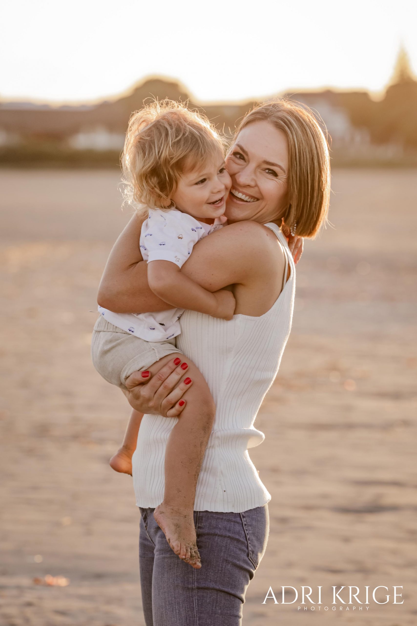 Mother and toddler during a natural family photoshoot